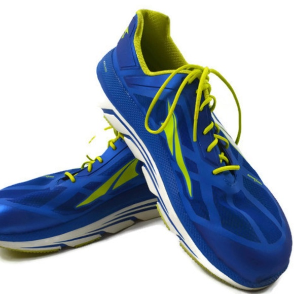 yellow athletic shoes